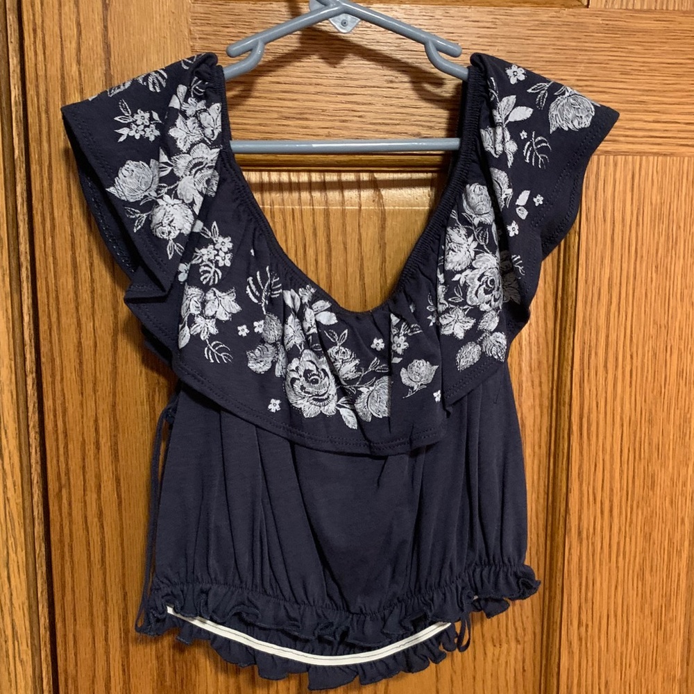 Off the shoulder crop top